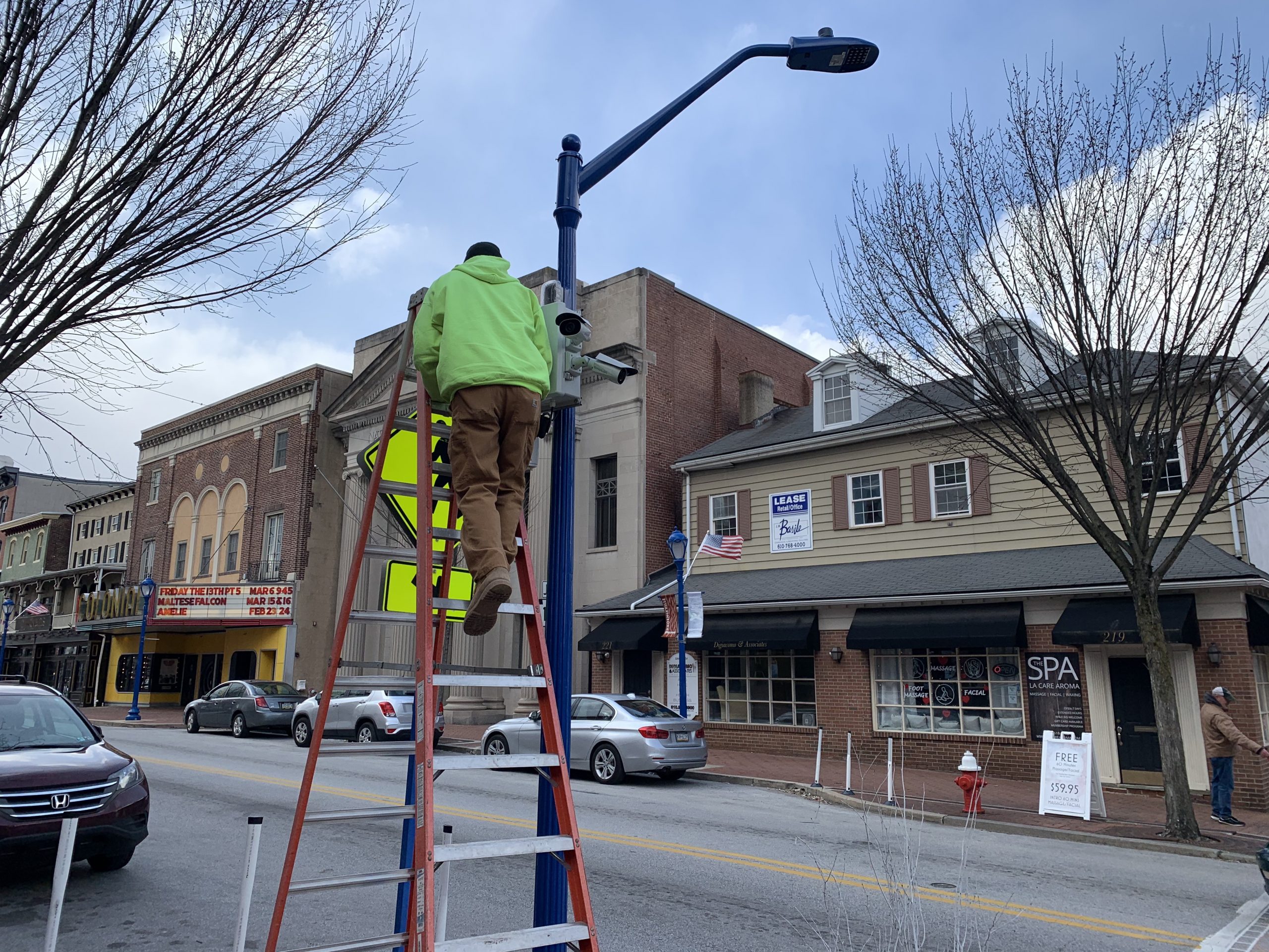 Cameras on the crosswalk in Phoenixville