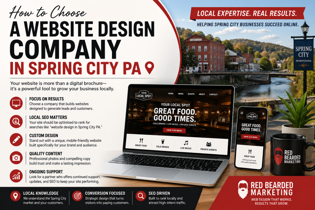 How to Choose a Website Design Company in Spring City PA